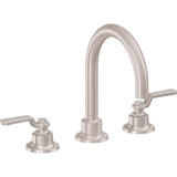 California Faucets - 8'' Widespread Lavatory Faucet with ZeroDrain - Satin Nickel