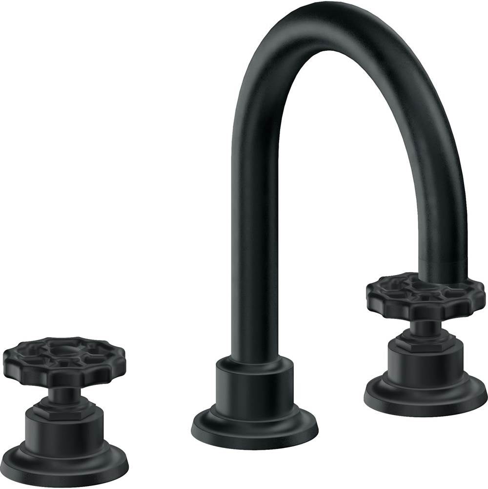 California Faucets - 8'' Widespread Lavatory Faucet - Carbon Pvd