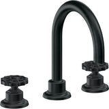 California Faucets - 8'' Widespread Lavatory Faucet with ZeroDrain - Carbon Pvd