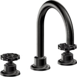 California Faucets - 8'' Widespread Lavatory Faucet with ZeroDrain - Matte Black