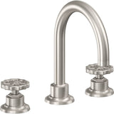 California Faucets - 8'' Widespread Lavatory Faucet - Ultra Stainless Steel Pvd
