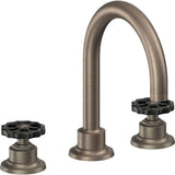 California Faucets - 8'' Widespread Lavatory Faucet - Antique Nickel Flat