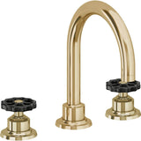 California Faucets - 8'' Widespread Lavatory Faucet - Polished Brass Uncoated