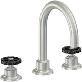 California Faucets - 8'' Widespread Lavatory Faucet - Satin Chrome Pvd