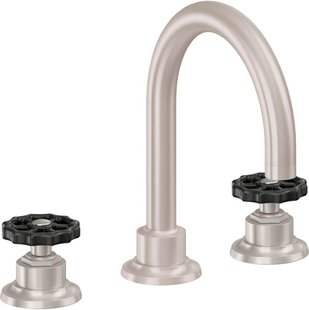 California Faucets - 8'' Widespread Lavatory Faucet - Satin Nickel