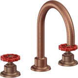 California Faucets - 8'' Widespread Lavatory Faucet - Antique Copper Flat