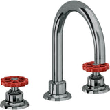 California Faucets - 8'' Widespread Lavatory Faucet with Completely Finished ZeroDrain - Black Nickel Pvd