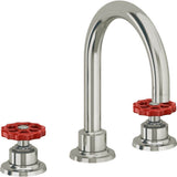 California Faucets - 8'' Widespread Lavatory Faucet with ZeroDrain - Polished Nickel Pvd