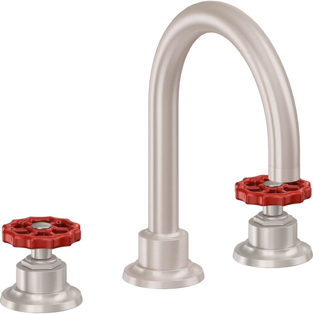 California Faucets - 8'' Widespread Lavatory Faucet - Satin Nickel