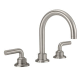 California Faucets - 8'' Widespread Lavatory Faucet with Completely Finished ZeroDrain - Gloss White