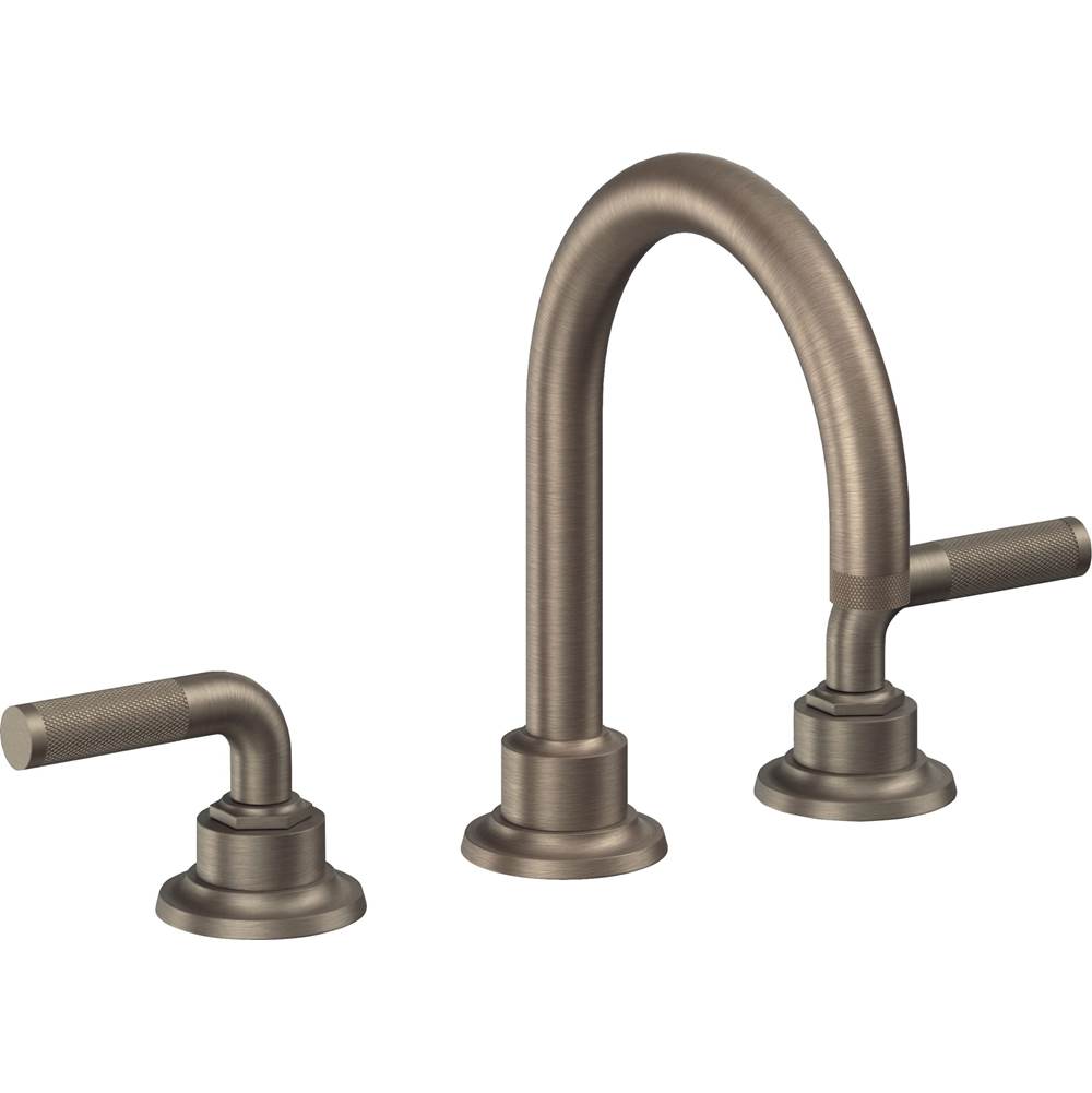 California Faucets - 8'' Widespread Lavatory Faucet - Antique Nickel Flat