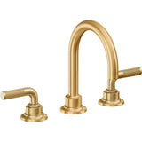 California Faucets - 8'' Widespread Lavatory Faucet with ZeroDrain - Lifetime Satin Gold Pvd