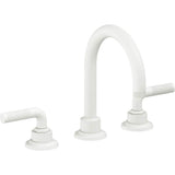 California Faucets - 8'' Widespread Lavatory Faucet with Completely Finished ZeroDrain - Matte White