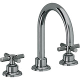 California Faucets - 8'' Widespread Lavatory Faucet with Completely Finished ZeroDrain - Black Nickel Pvd