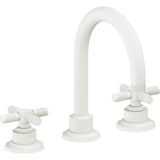 California Faucets - 8'' Widespread Lavatory Faucet with Completely Finished ZeroDrain - Matte White