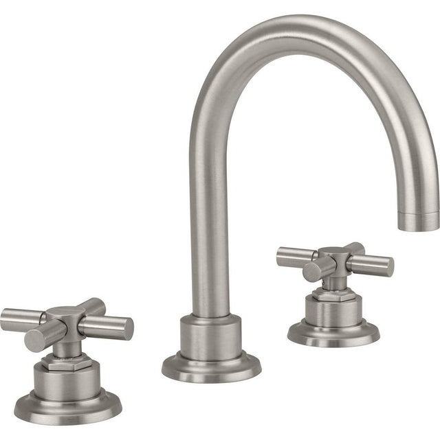 California Faucets - 8'' Widespread Lavatory Faucet with ZeroDrain - Gloss White
