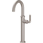 California Faucets - Single Hole Lavatory/Bar/Prep Faucet - High Spout - Gloss White