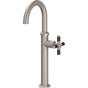 California Faucets - Single Hole Lavatory/Bar/Prep Faucet - High Spout - Gloss White