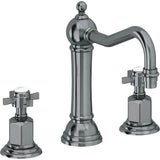 California Faucets - 8'' Widespread Lavatory Faucet with ZeroDrain - Black Nickel Pvd