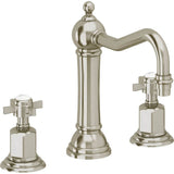 California Faucets - 8'' Widespread Lavatory Faucet - Burnished Nickel Uncoated