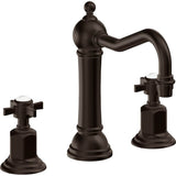 California Faucets - 8'' Widespread Lavatory Faucet with Completely Finished ZeroDrain - Bella Terra Bronze