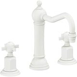 California Faucets - 8'' Widespread Lavatory Faucet with ZeroDrain - Matte White