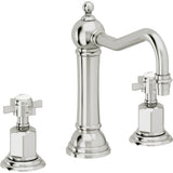 California Faucets - 8'' Widespread Lavatory Faucet with ZeroDrain - Polished Chrome