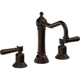 California Faucets - 8'' Widespread Lavatory Faucet with ZeroDrain - Bella Terra Bronze