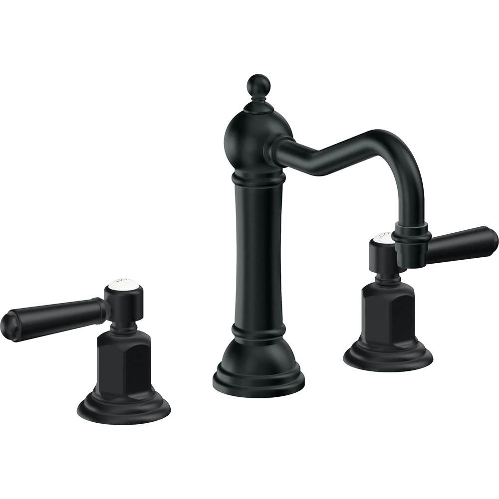 California Faucets - 8'' Widespread Lavatory Faucet with ZeroDrain - Carbon Pvd