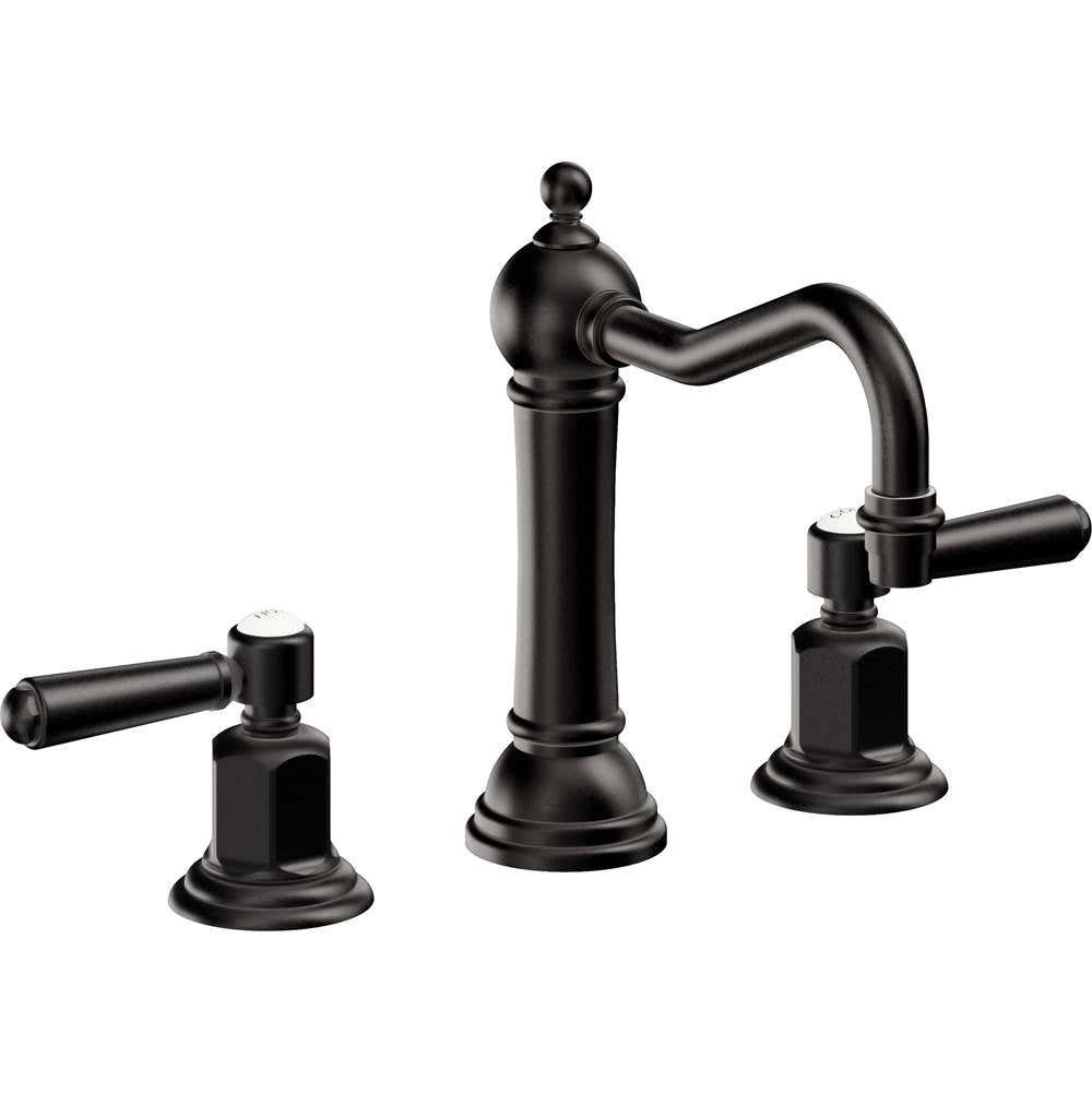 California Faucets - 8'' Widespread Lavatory Faucet - Matte Black