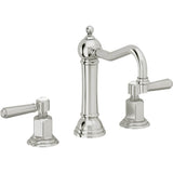 California Faucets - 8'' Widespread Lavatory Faucet with ZeroDrain - Polished Chrome