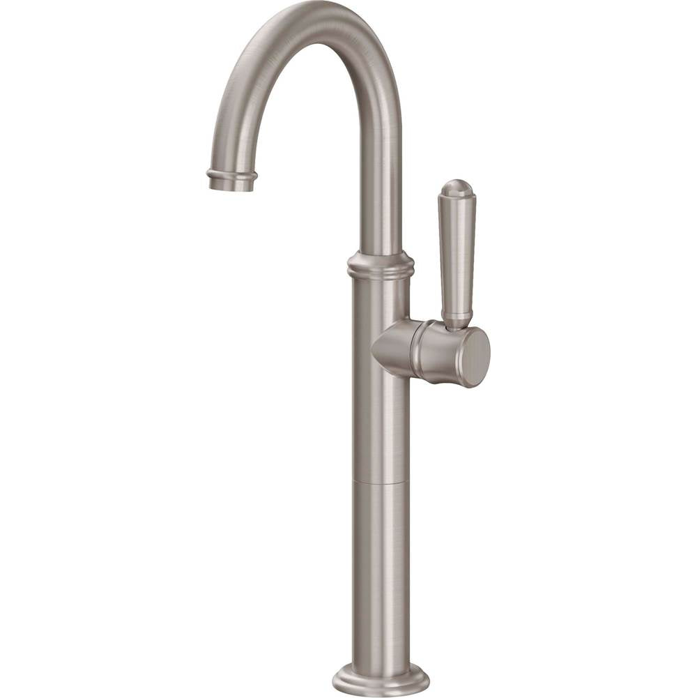 California Faucets - Single Hole Lavatory/Bar/Prep Faucet - High Spout - Gloss White