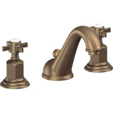 California Faucets - 8'' Widespread Lavatory Faucet - Antique Brass Flat