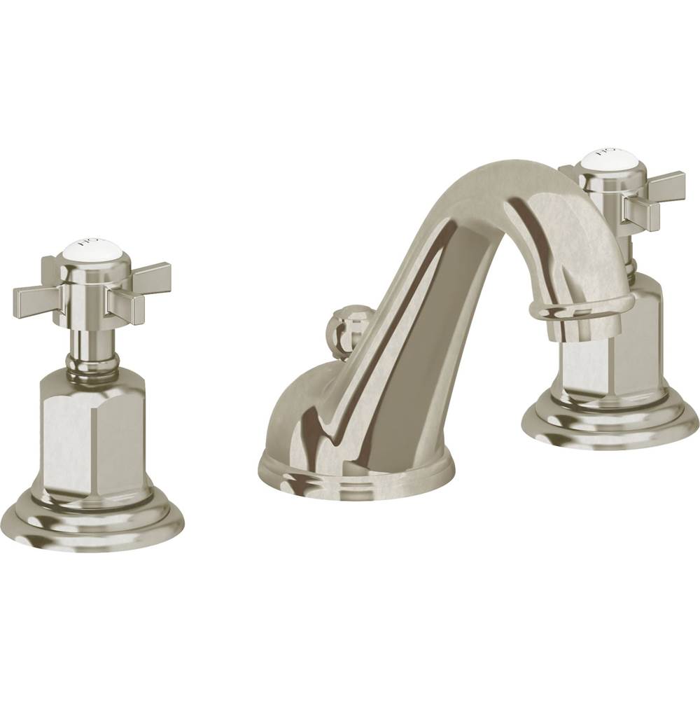 California Faucets - 8'' Widespread Lavatory Faucet - Burnished Nickel Uncoated