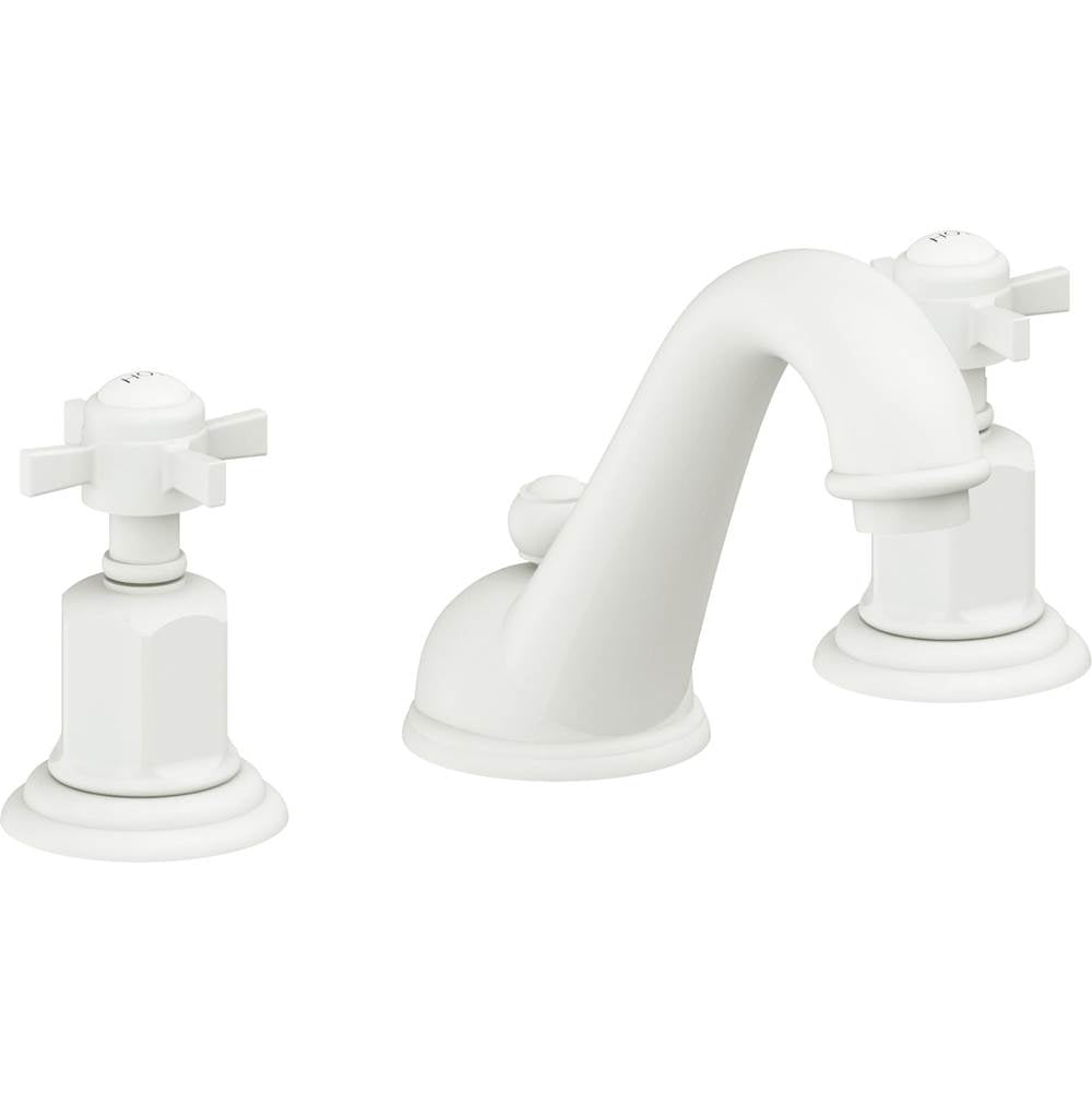 California Faucets - 8'' Widespread Lavatory Faucet with ZeroDrain - Matte White