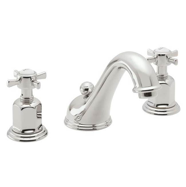 California Faucets - 8'' Widespread Lavatory Faucet with Completely Finished ZeroDrain - Gloss White
