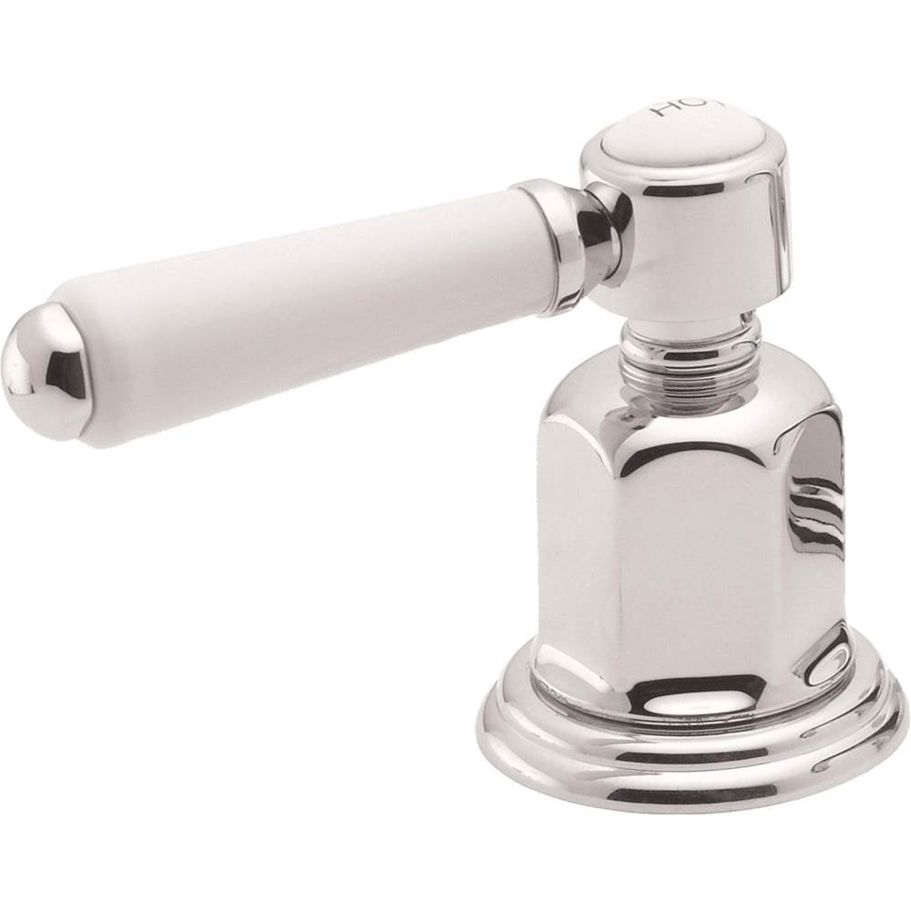 California Faucets - Wall or Deck Handle Trim Only - Gloss White