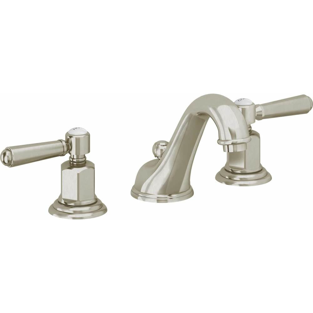 California Faucets - 8'' Widespread Lavatory Faucet - Burnished Nickel Uncoated