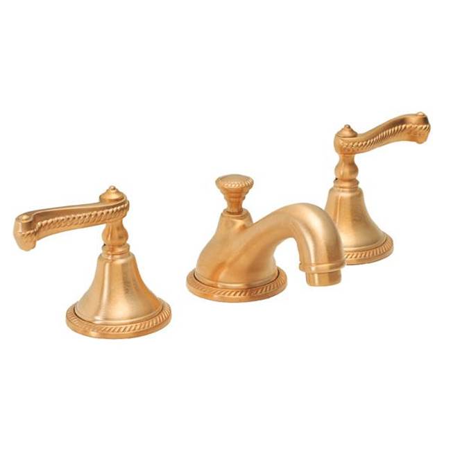 California Faucets - 8'' Widespread Lavatory Faucet with Completely Finished ZeroDrain - Gloss White