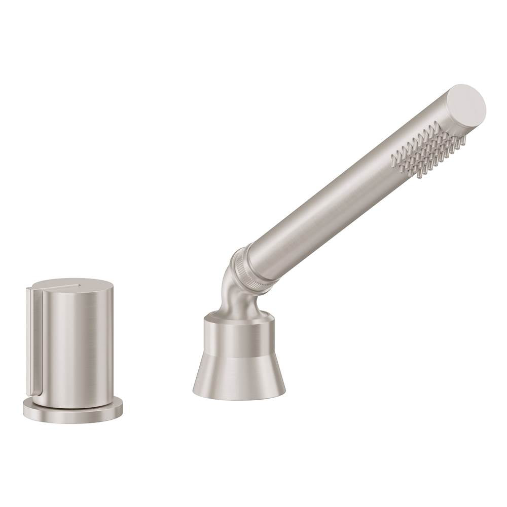 California Faucets - Complete Handshower & Diverter for Roman Tub - Ultra Stainless Steel Pvd