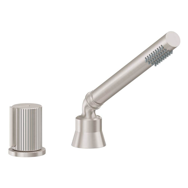 California Faucets - Complete Handshower & Diverter for Roman Tub - Ultra Stainless Steel Pvd