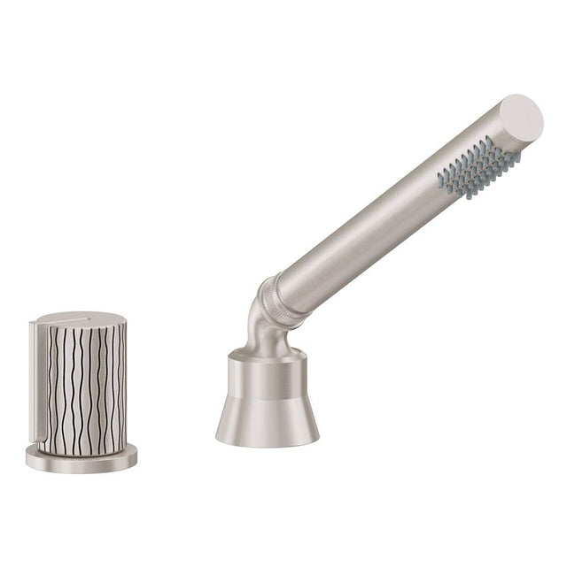 California Faucets - Complete Handshower & Diverter for Roman Tub - Ultra Stainless Steel Pvd