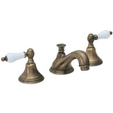 California Faucets - 8'' Widespread Lavatory Faucet - Low Quad Spout - Gloss White