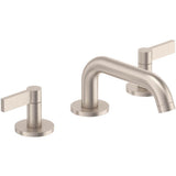 California Faucets - 8'' Widespread Lavatory Faucet - Low Quad Spout - Ultra Stainless Steel