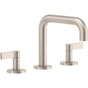 California Faucets - 8'' Widespread Lavatory Faucet with ZeroDrain - Quad Spout - Gloss White