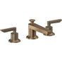 California Faucets - 8'' Widespread Lavatory Faucet with ZeroDrain - Antique Brass Flat