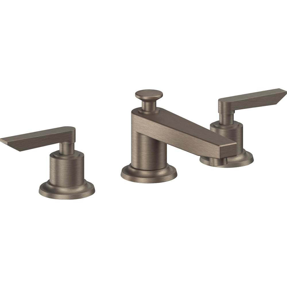 California Faucets - 8'' Widespread Lavatory Faucet with ZeroDrain - Antique Nickel Flat