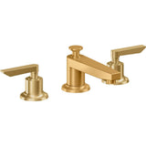 California Faucets - 8'' Widespread Lavatory Faucet with ZeroDrain - Lifetime Satin Gold Pvd