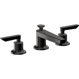 California Faucets - 8'' Widespread Lavatory Faucet with Completely Finished ZeroDrain - Matte Black