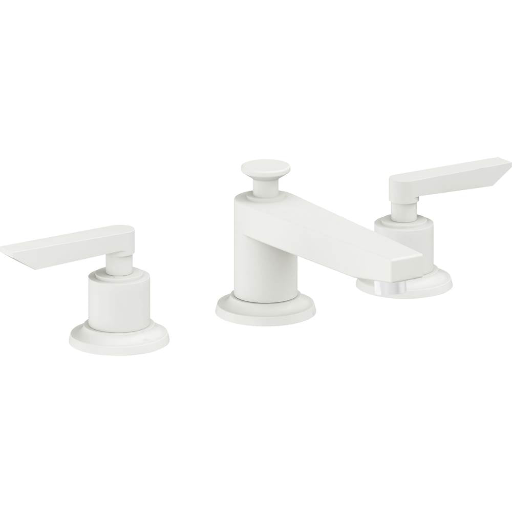 California Faucets - 8'' Widespread Lavatory Faucet with ZeroDrain - Matte White